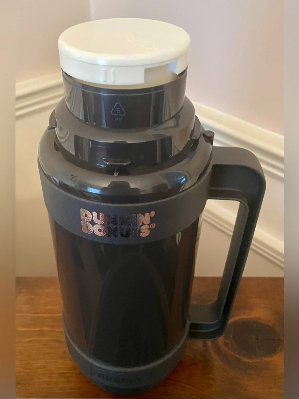 Vintage Dunkin’ Donuts 1-Liter Thermos - Dark Gray (NEW / NEVER USED)